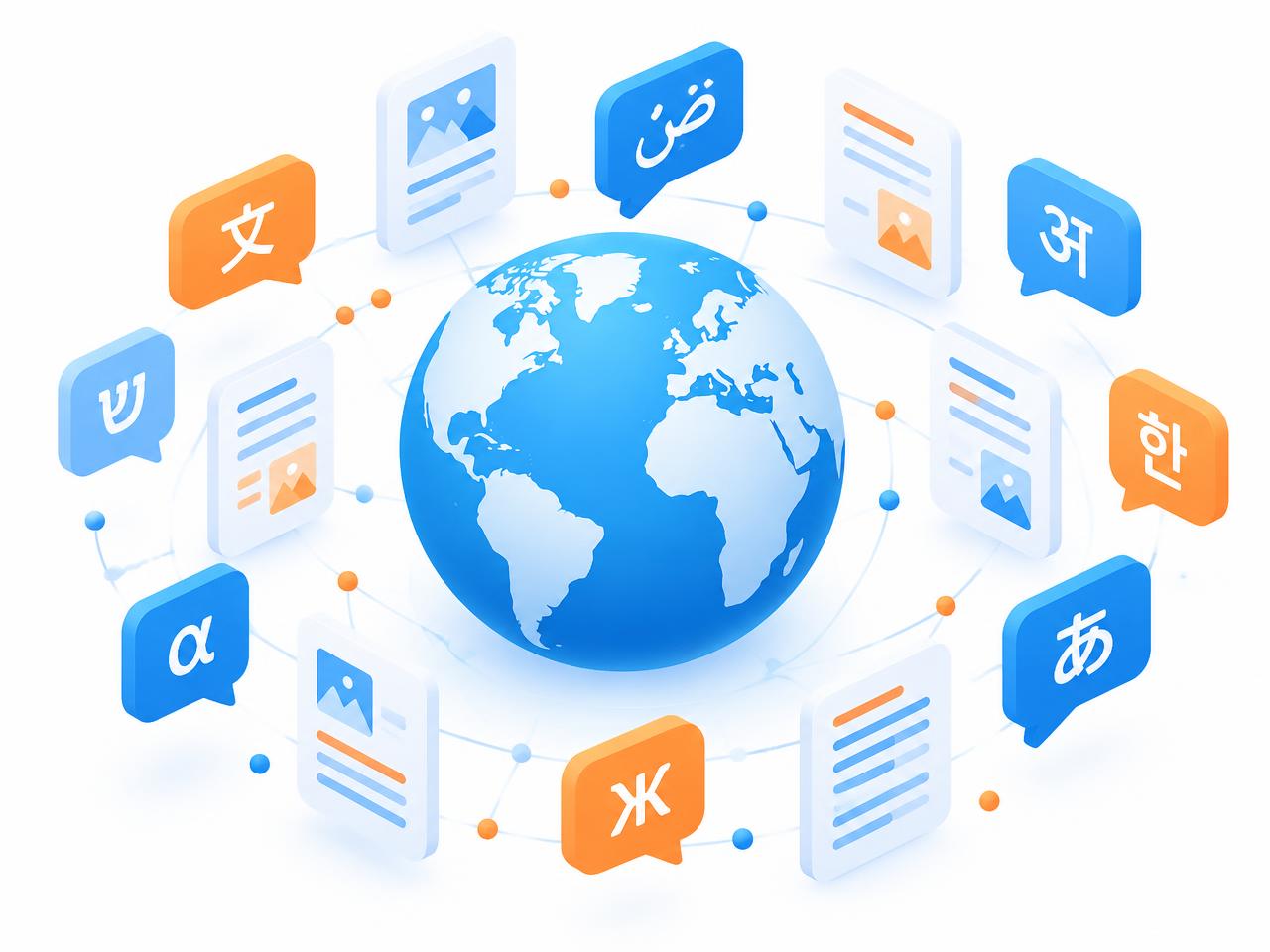 Many languages around a globe